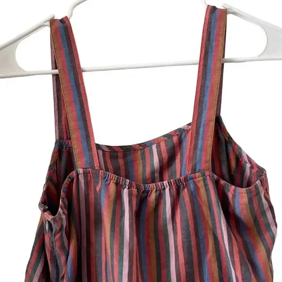 Madewell Tie Dye Multicolored Striped Cami Top Size 4 - Picture 5 of 11